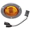 Truck-Lite 30 Series, Low Profile, Led, Yellow Round, 2 Diode, Marker Clearance Light, P3, Gray Polycarbonate 30071Y - alternate 2
